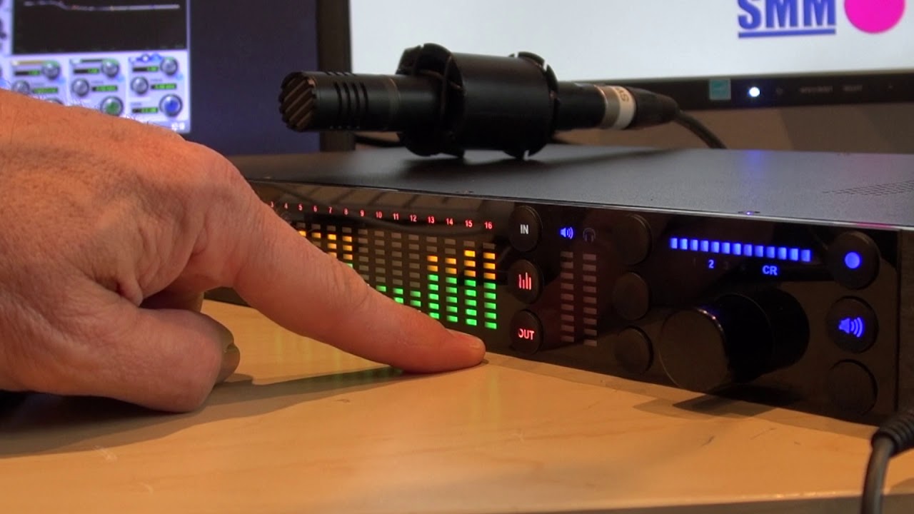 Avid MTRX Studio Mic/Instrument Inputs, Metering-Display, Monitoring und Frontpanel-Bedienung