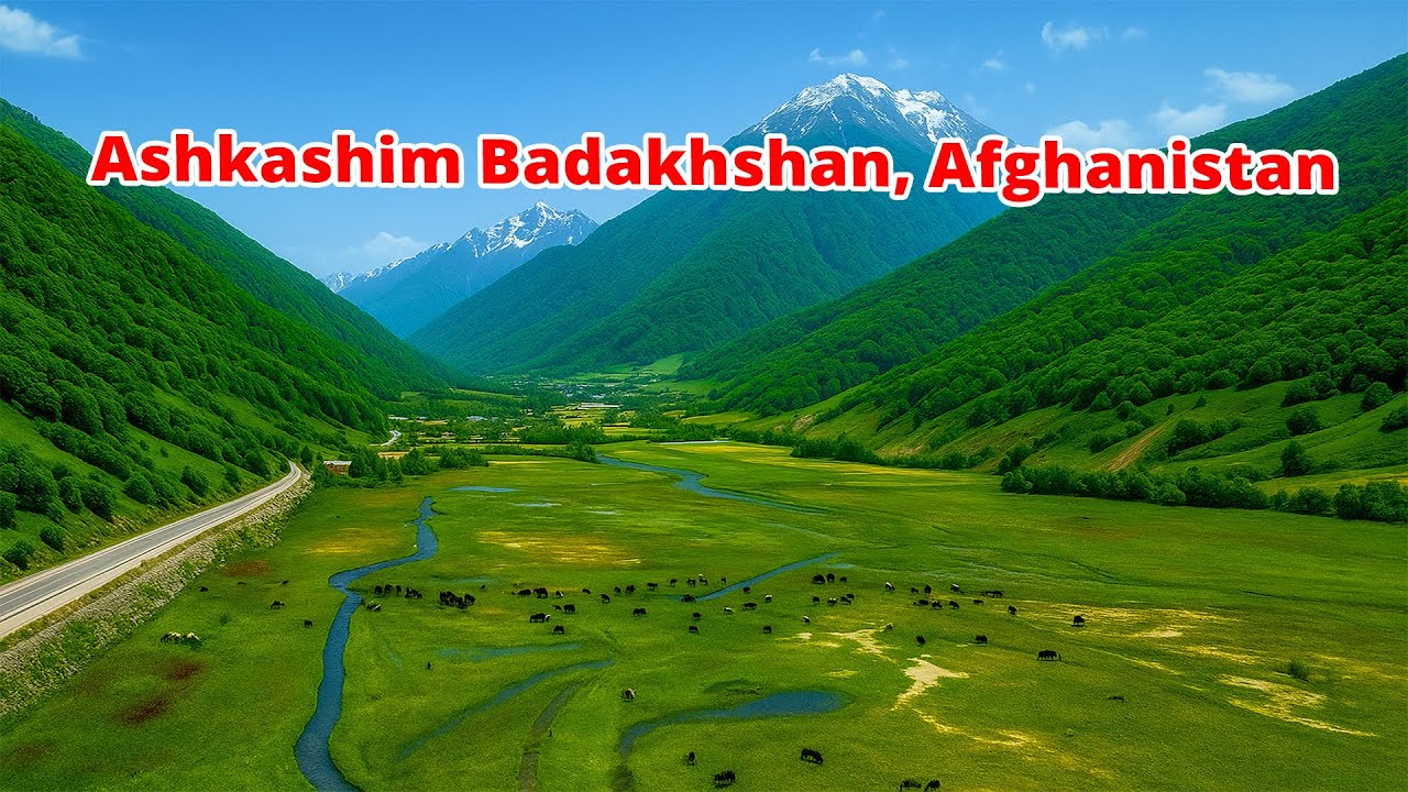 Badakhshan Province, Ashkashim District, Afghanistan, Drone images of Afghanistan - aamoo