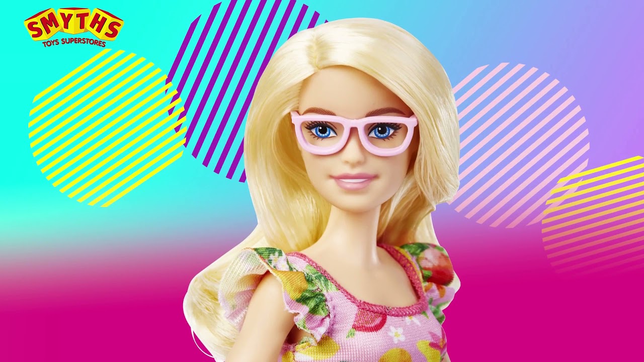 Barbie Fashionista Doll 181 Fruit Print Dress- Smyths Toys