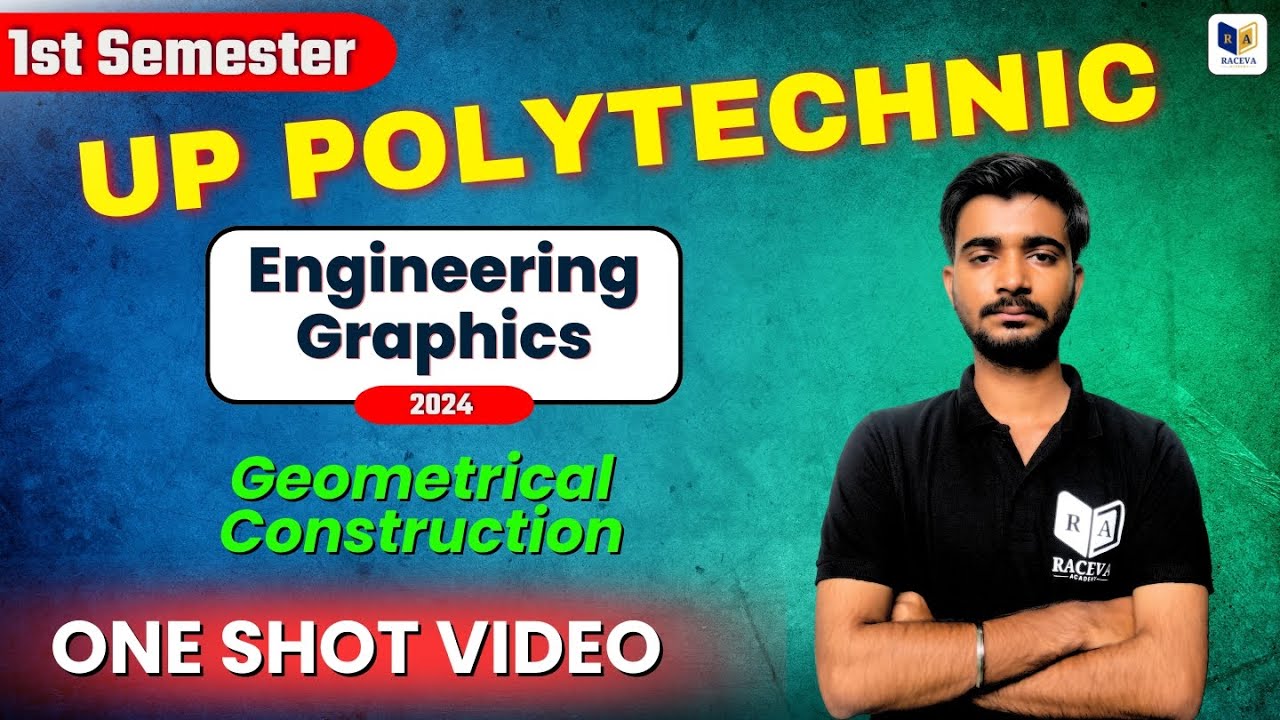 Engineering Graphics Geometrical Construction One Shot Video | Up Polytechnic Drawing Imortant Que