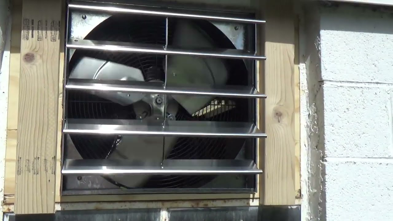First Test of the Garage Exhaust Fan
