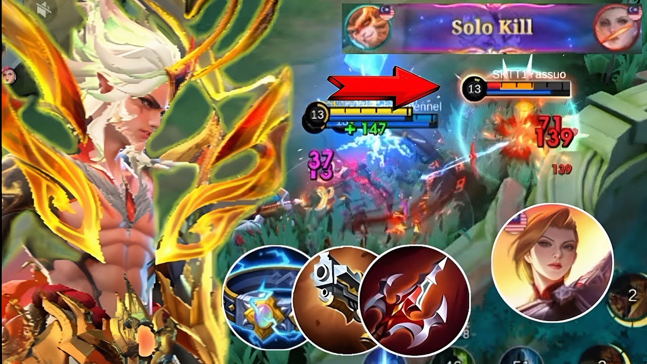 CARA SUN MENGHADI SILVANNA DI EXP LANE TERBARU❗ BUILD TERSAKIT SUN | GAMEPLAY SUN TERBARU | MLBB