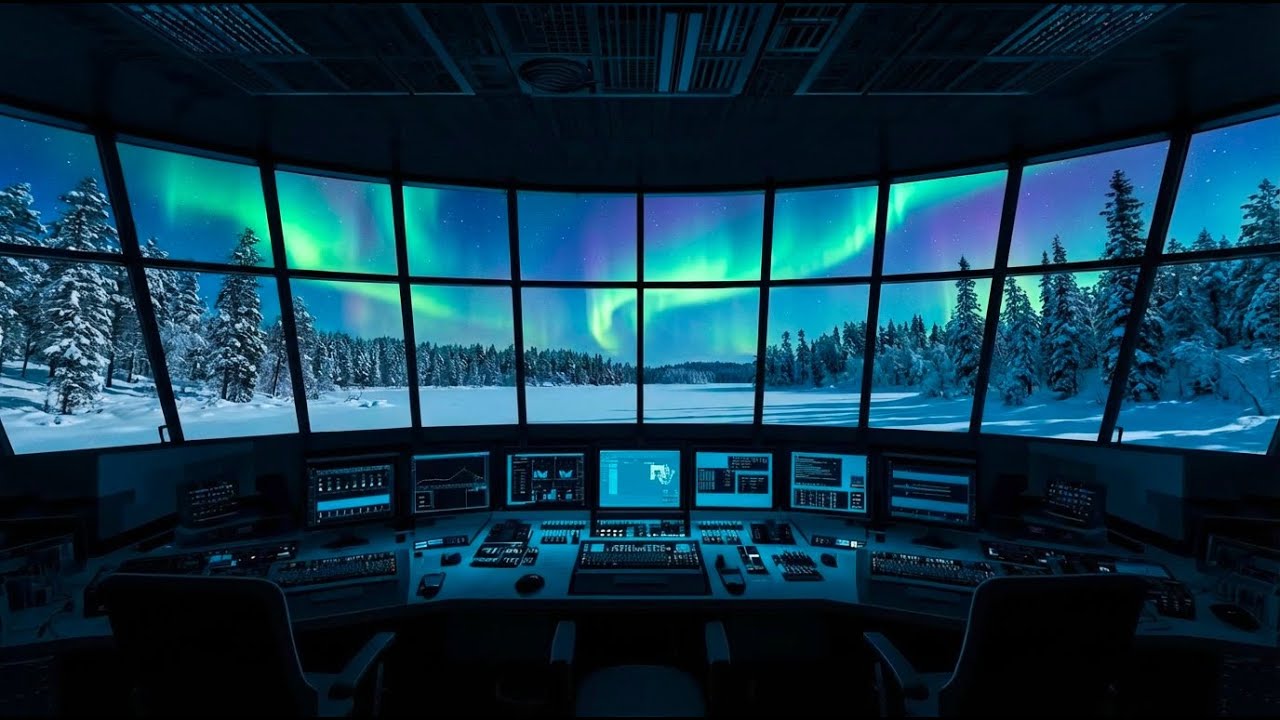 Night at a Snowy Research Base | Ambient Music for Focus & Deep Work