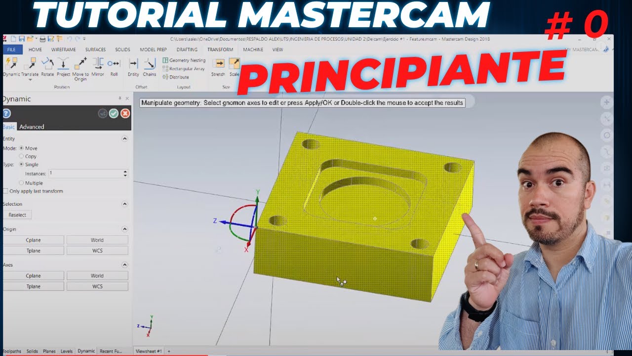 MASTERCAM Para Principiantes #0 &iexcl;SETUP INICIAL PERFECTO!