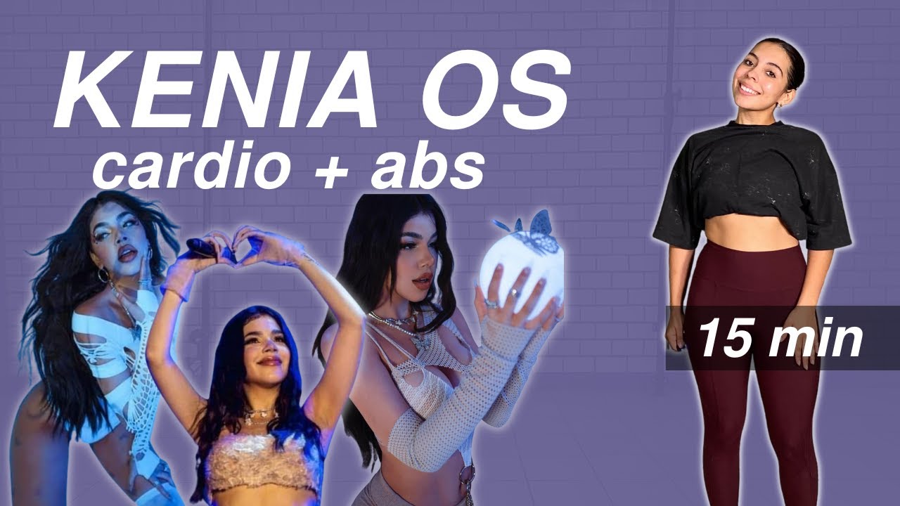 rutina de KENIA OS INTENSO | ejercicios de cardio, abdomen y brazo  | 15min / KENIA OS workout