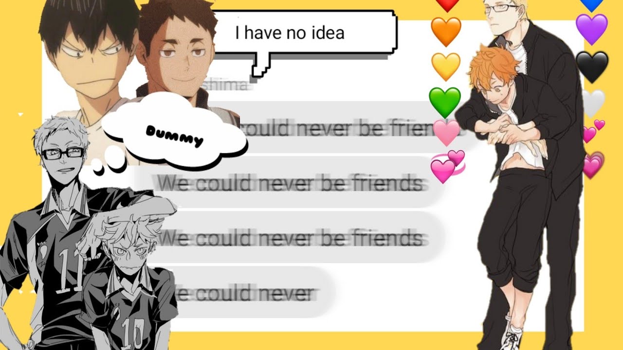 Haikyuu texts ||Lyrics prank TsukiHina|| #haikyuutexts