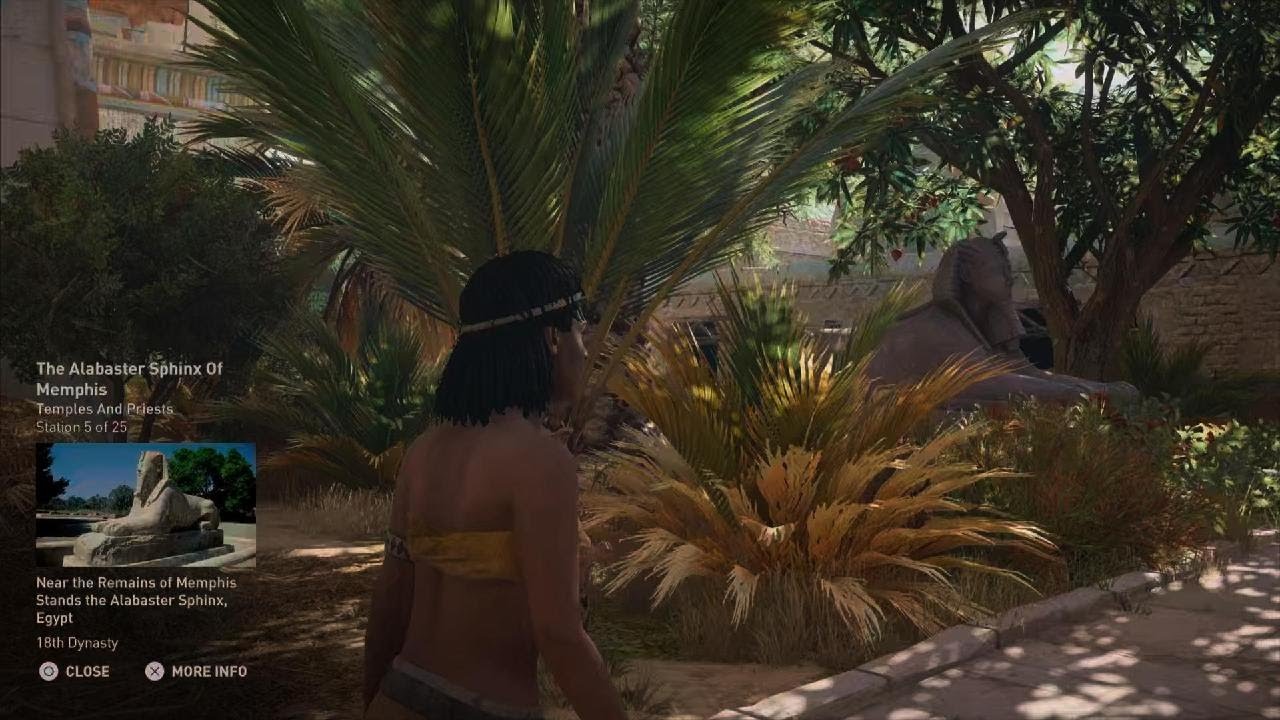 Assassin's Creed Origins Eploring around ancient Egypt Temple