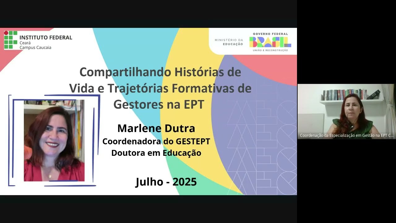 Compartilhando Histórias de Vida e Trajetórias Formativas