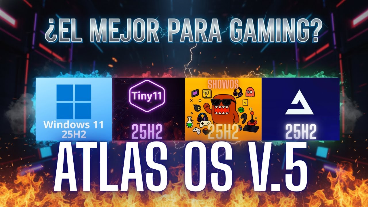 AtlasOs v5 (25H2): &iquest;El MEJOR WINDOWS 11 OPTIMIZADO?