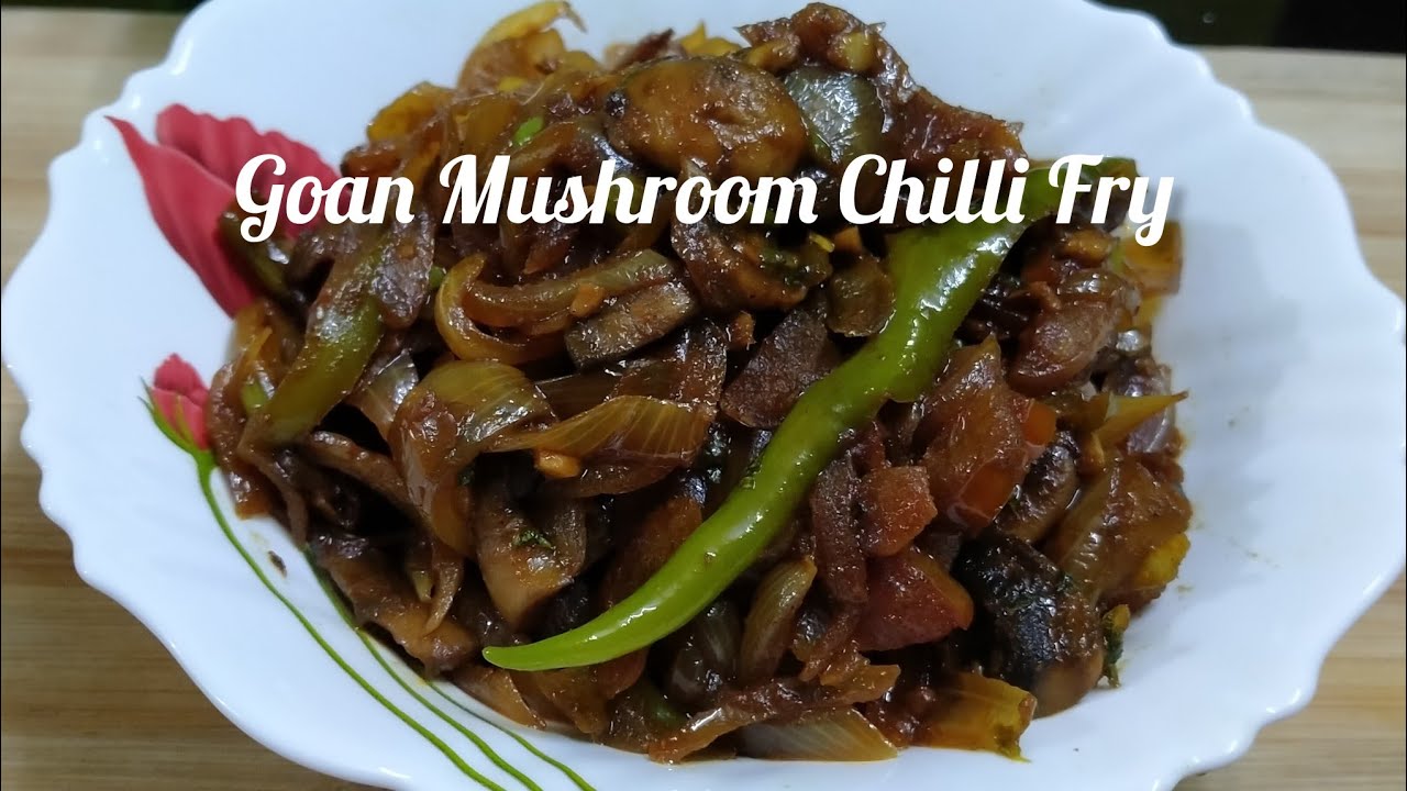 Goan Mushroom Chilli Fry | Mushroom chilli-garlic fry