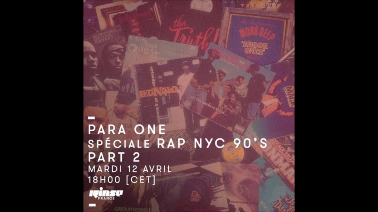 Para One @ Rinse FM - 90's Rap and Hip Hop Mix (Part 2)