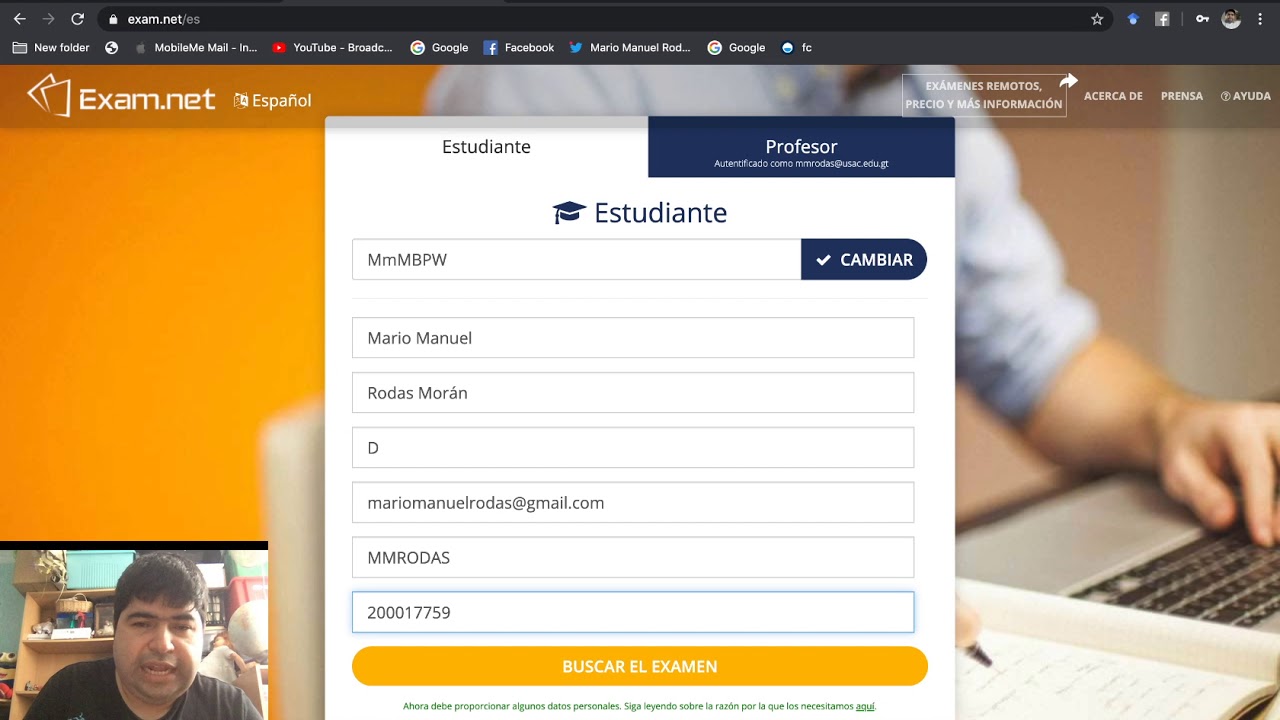 Tutorial: Realizar un Examen en Exam.net