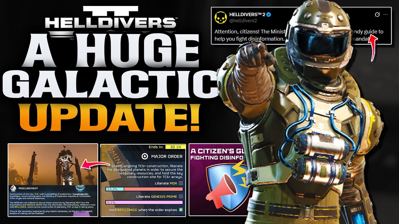 Helldivers 2: Крупное галактическое обновление! Игроков предупреждают!