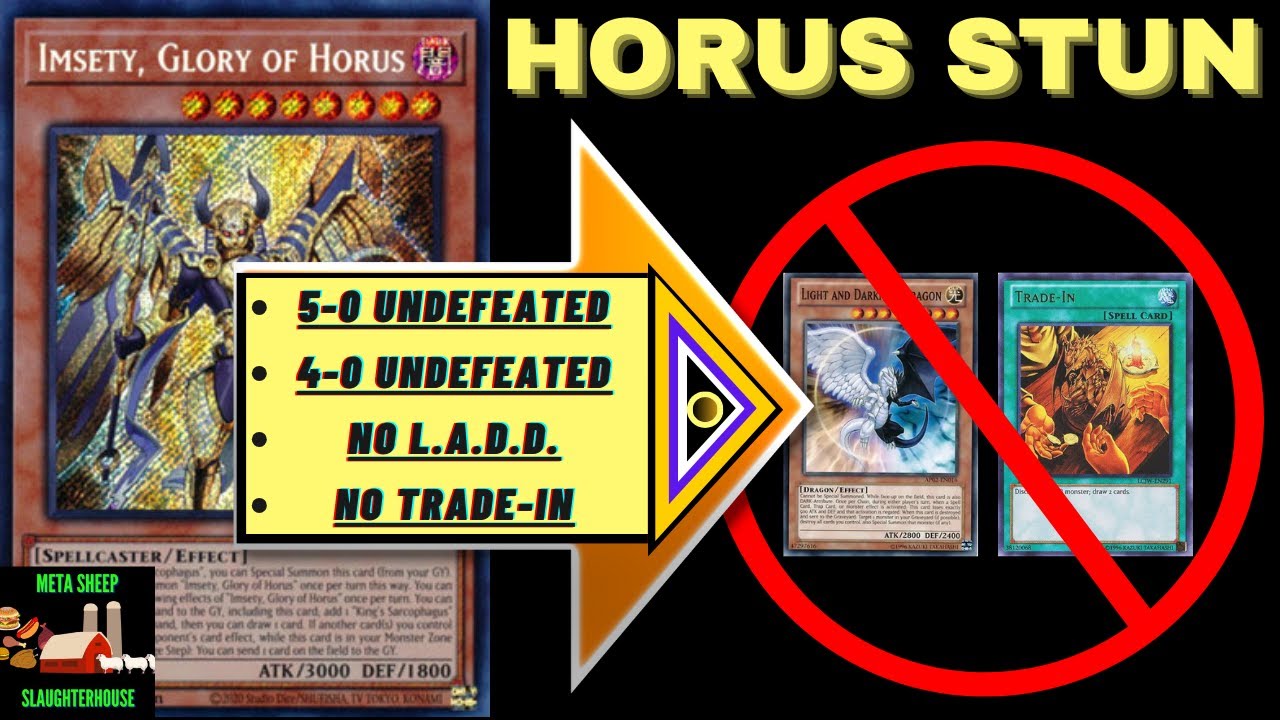 HORUS STUN 9-0 UNDEFEATED (YUGIOH DECK PROFILE)