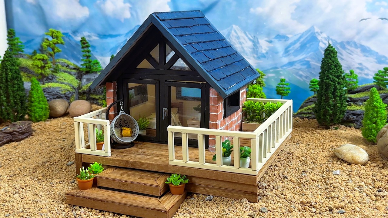 Tiny House Construction from Foundation to Finish 😲 Part 1 #miniature #build