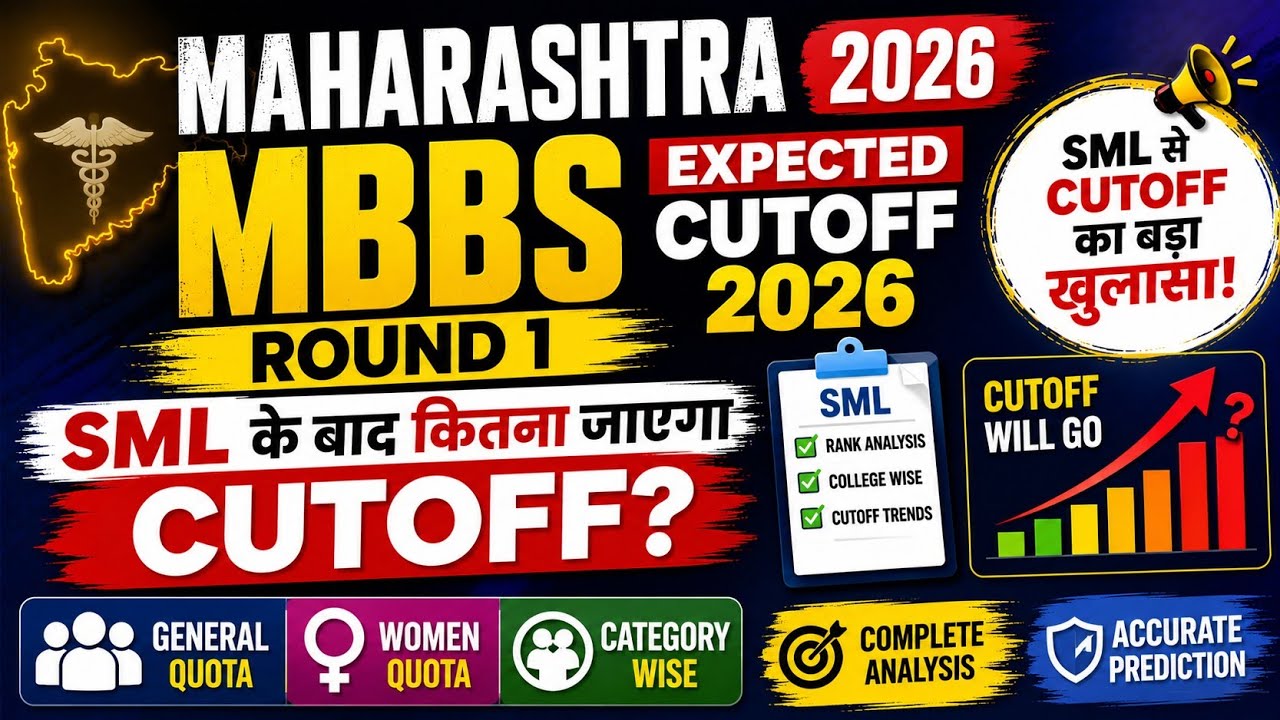 Maharashtra MBBS Cutoff 2026 Round 1 | SML के बाद कितना जाएगा Cutoff? | Category Wise Analysis