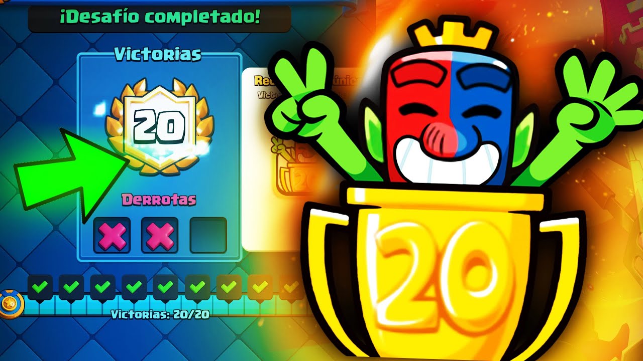 💥¡GANANDO DESAFIO DE 20 VICTORIAS CLASH ROYALE 2024! *EL MEJOR MAZO*