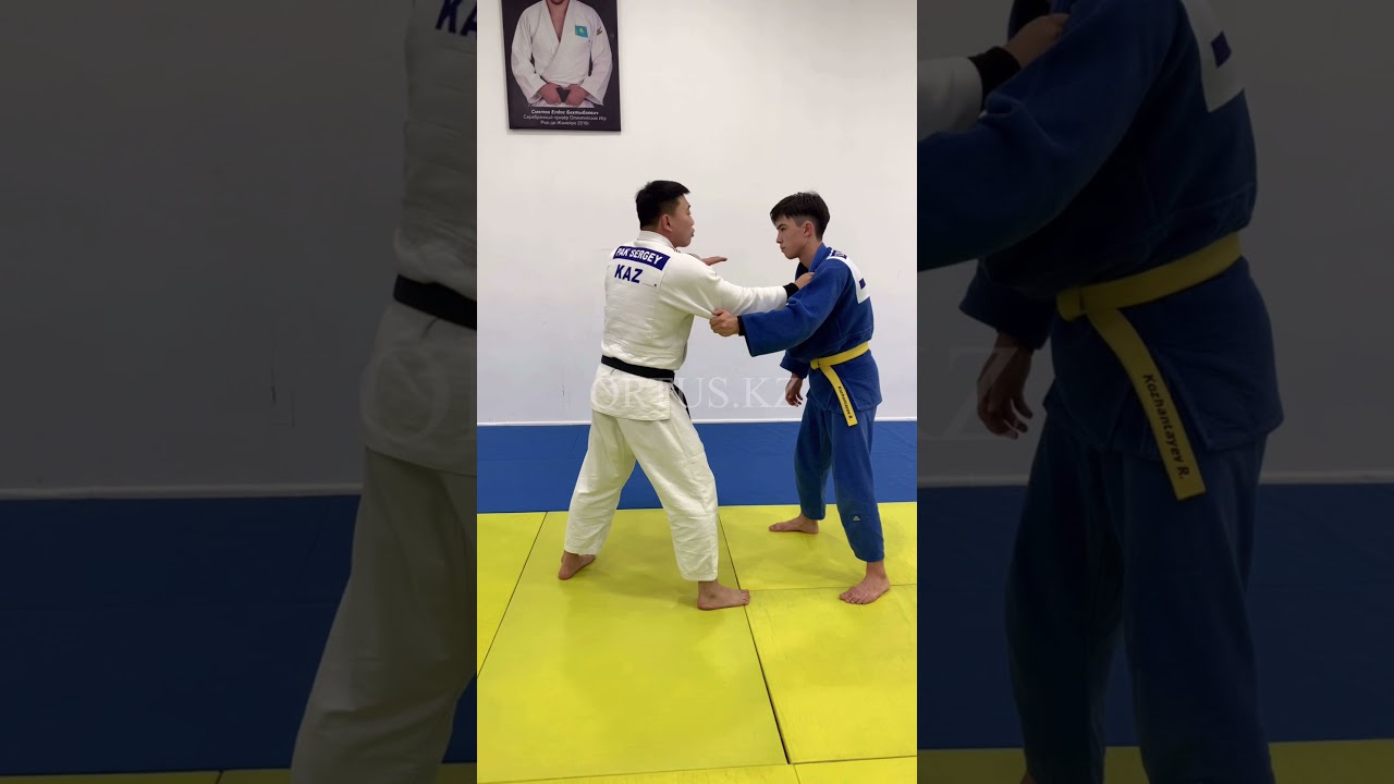Judo Hikikomi Gaeshi - бросок через голову голенью с захватом пояса сверху, ORTUS.KZ