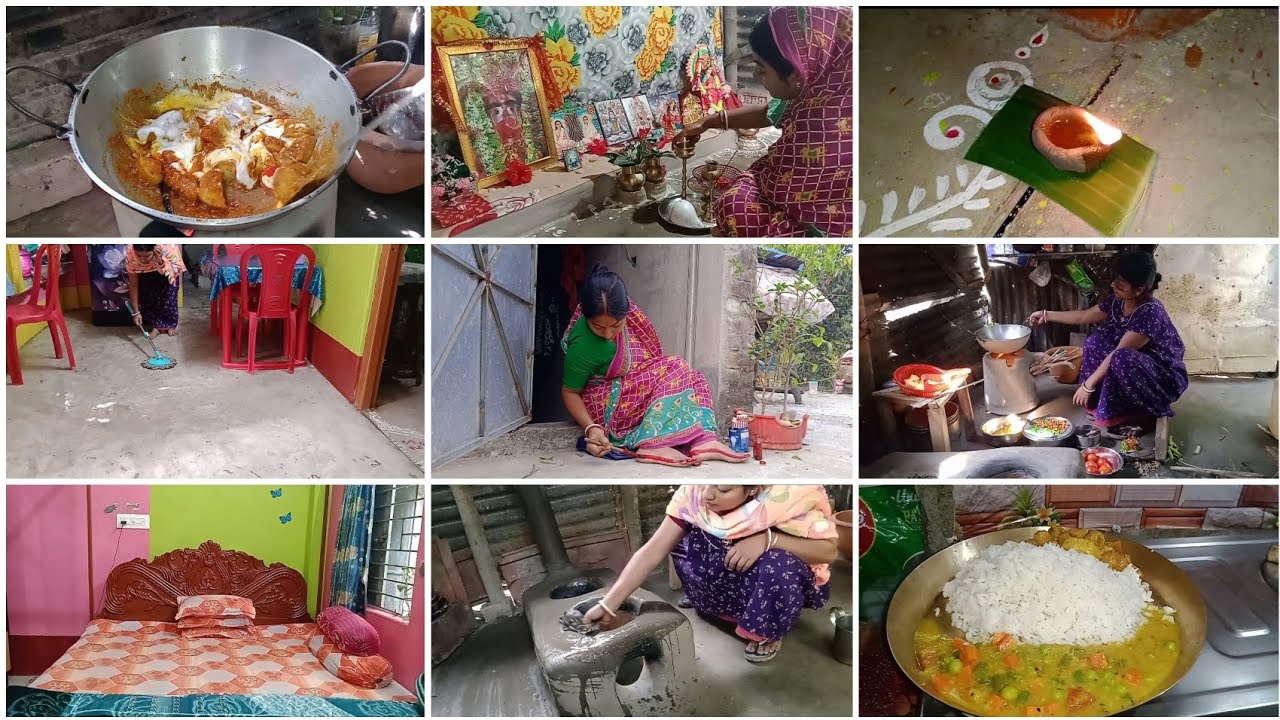 🌿গ্ৰামের বৌ শীতের সকাল সন্ধ্যা পর্যন্ত  দ্বায়িত্ব নিয়ে গুছিয়ে কাজ করি শ্রী বৃদ্ধিতে ভরিয়ে তুলতে🏡