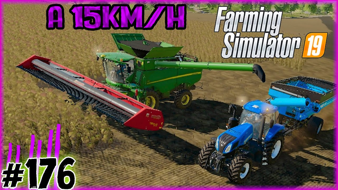 176 - Começando a Colheita do Girassol - Farming Simulator 19