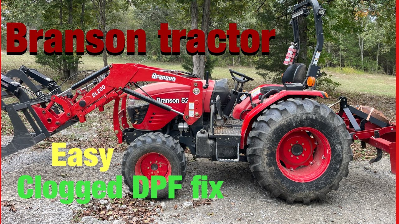 Проблема с сажевым фильтром (DPF) у трактора Branson 5220R.