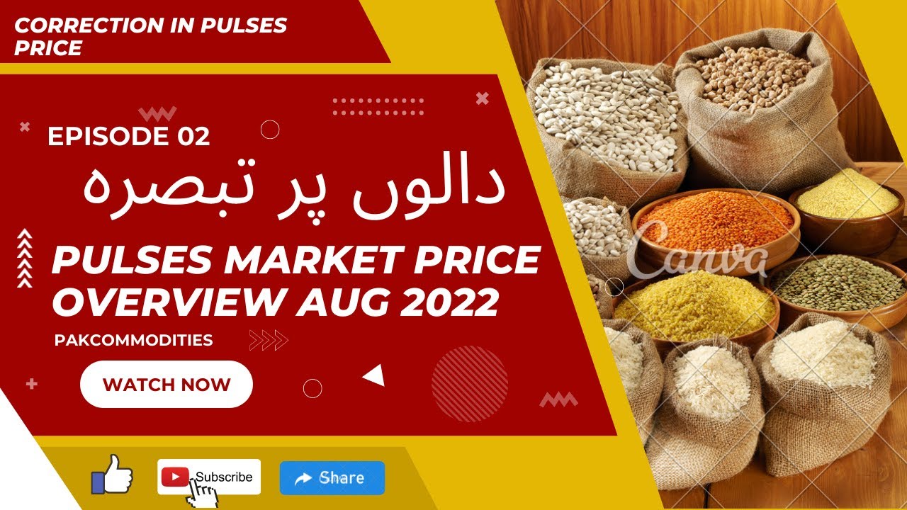 Pulses market price overview Aug 22, 2022 | Correction in pulses price