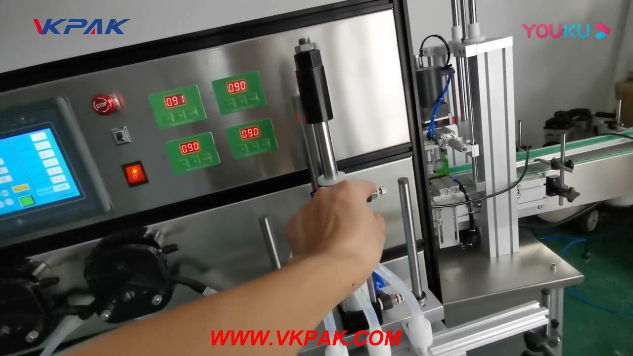 VKPAK Operation Process Of Automatic Peristaltic Pump Essential Oil Filling Machine