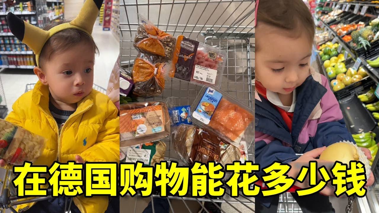 德国巴伐利亚超市买一家四口3天的食物，花了90欧#在拍一种很新的vlog #德国