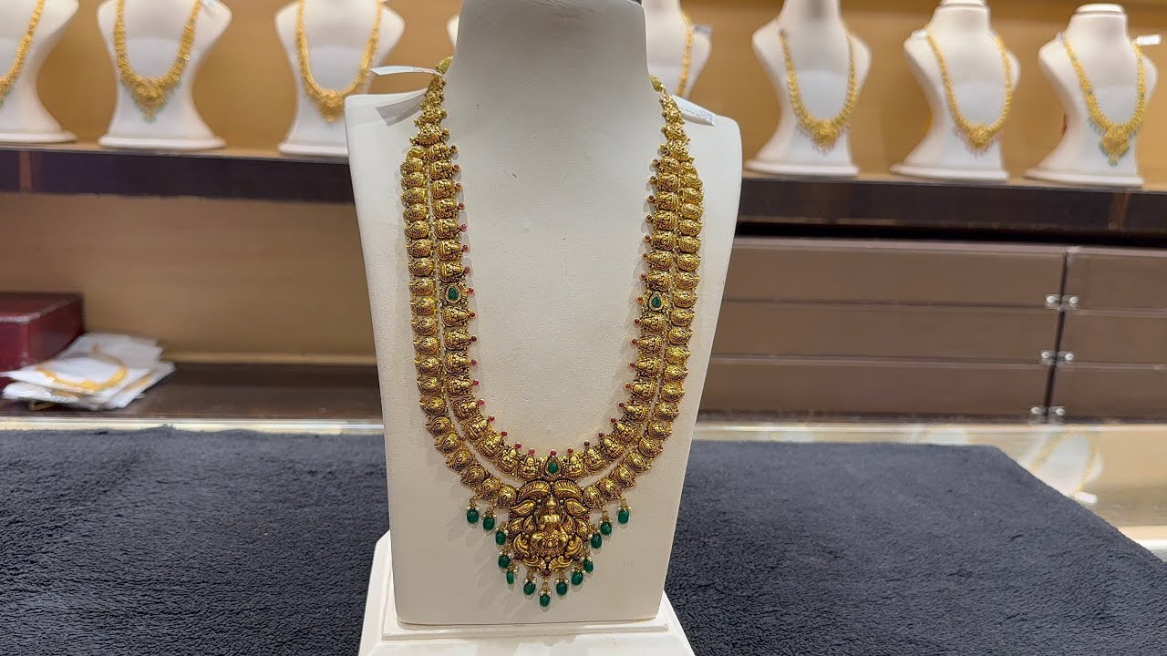 ✨ Just 25grams నుండి కొత్తగా వచ్చిన హారాలు Latest Traditional #Haram Designs #chandanabrothers #gold