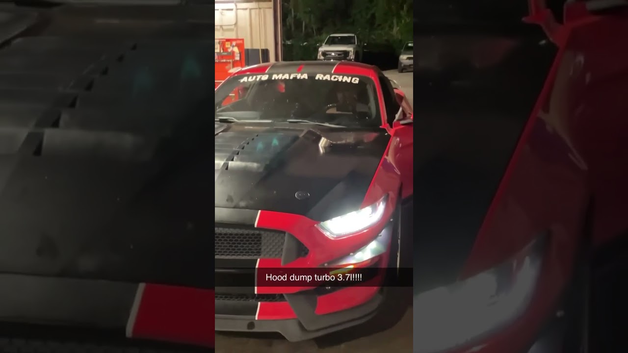 2015 mustang v6 boosted #boostedmustang #hooddump #mustang #turbo