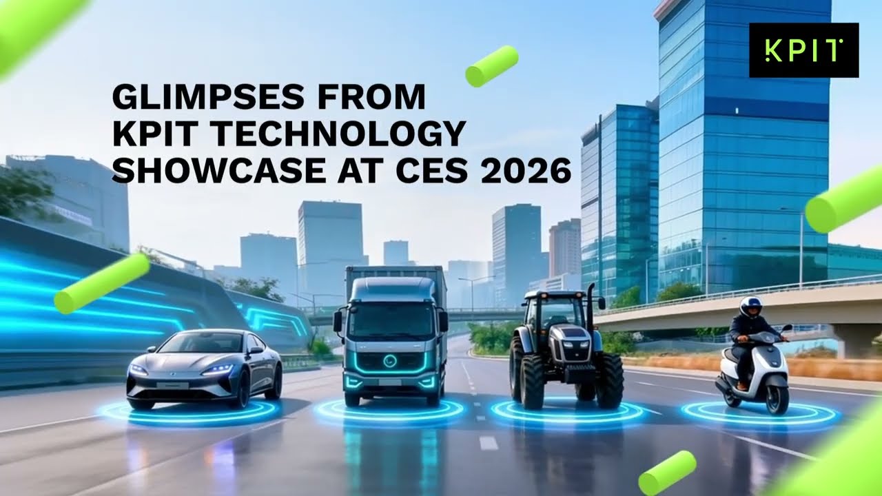 Фрагменты презентации технологий KPIT на выставке CES 2026