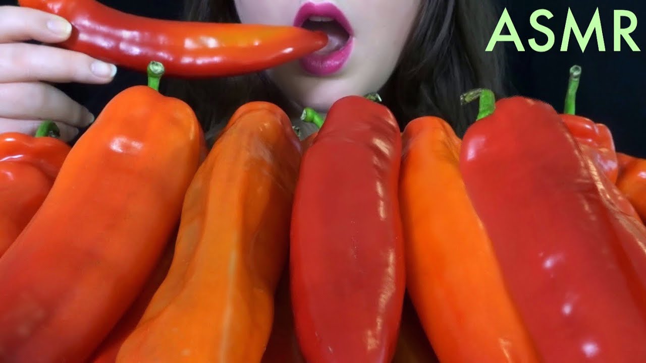 HEALTHY EATING ASMR Raw Veggie Platter [Peppers & Ranch] SATISFYING Crunchy Sounds!