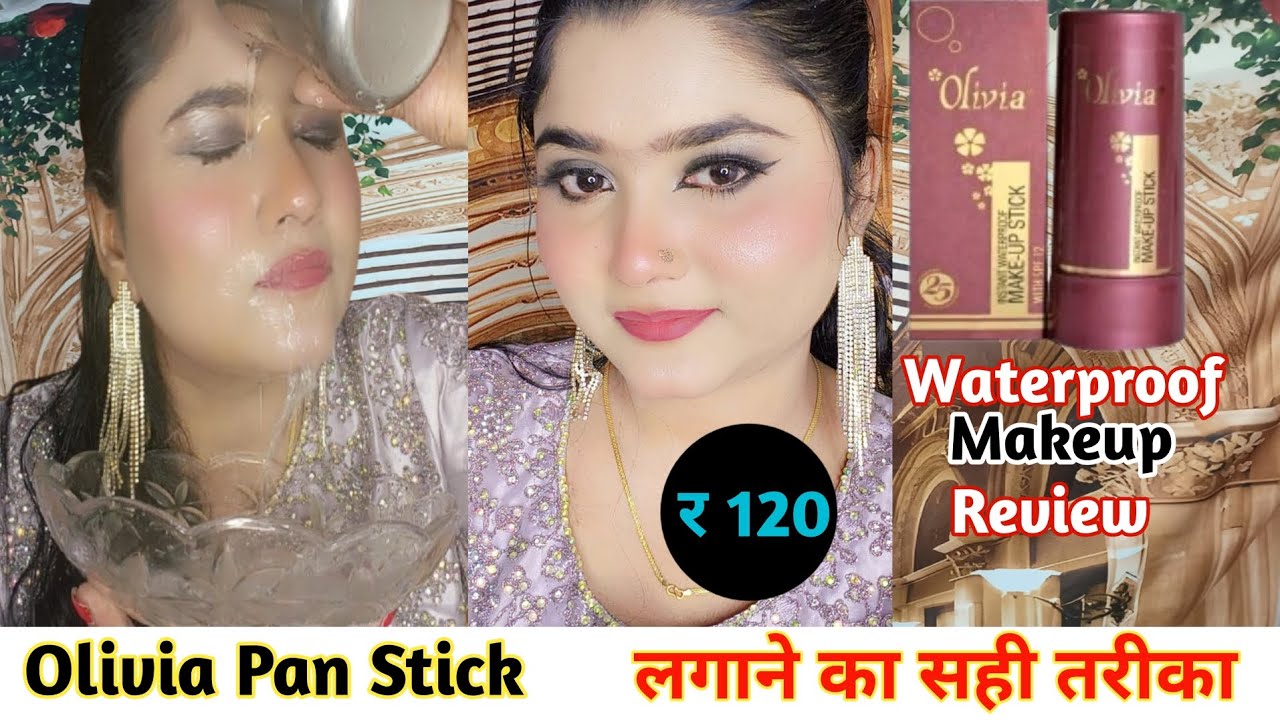 Olivia Instant Waterproof Makeup Stick Review And Demo | Affordable Prize For Navratri Look 2025