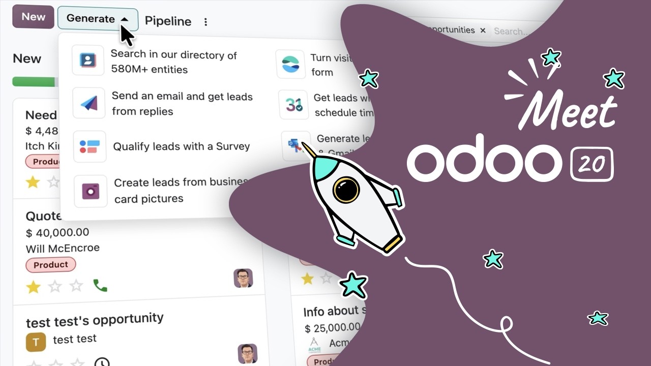 Meet Odoo 20's best features