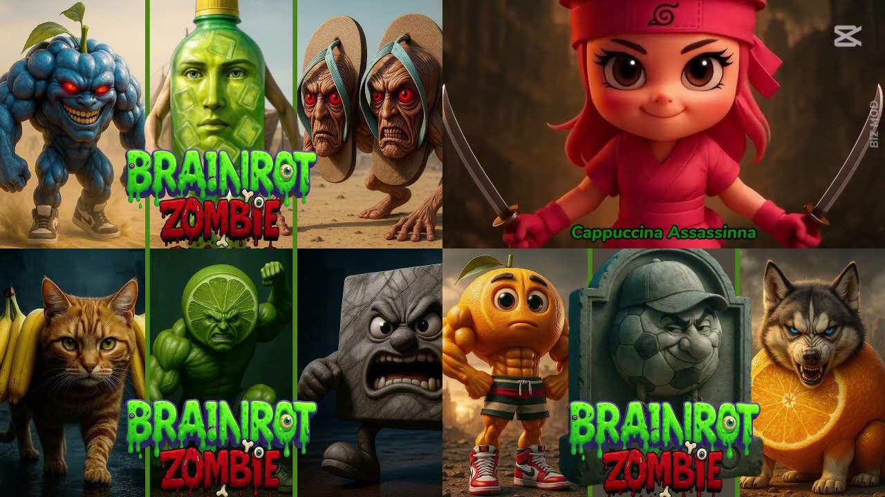 BRAINROT ZOMBIE: Last Stand, Abandoned Camp Tiles Hop edm Rush 