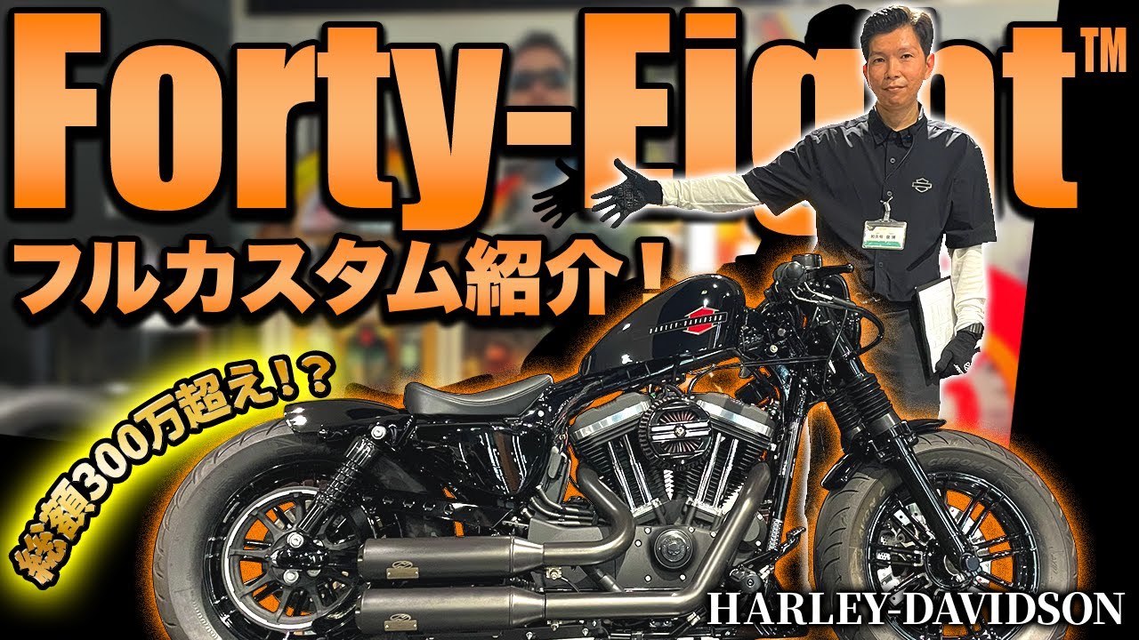 【総額300万！？】拘りのフォーティーエイトフルカスタム紹介！【Harley-Davidson】