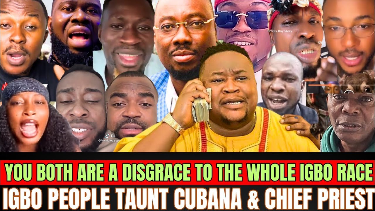 You're Both Are a Disgrace to Igbo Race - Igbo Youths Mock Obi Cubana & Cubana Chief Priest 