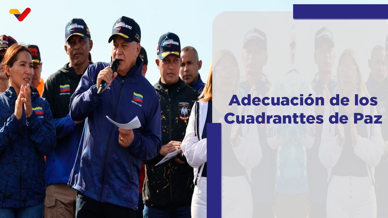 Vicepresidente sectorial Cabello lidera la adecuación de 78 Cuadrantes de Paz del estado Sucre