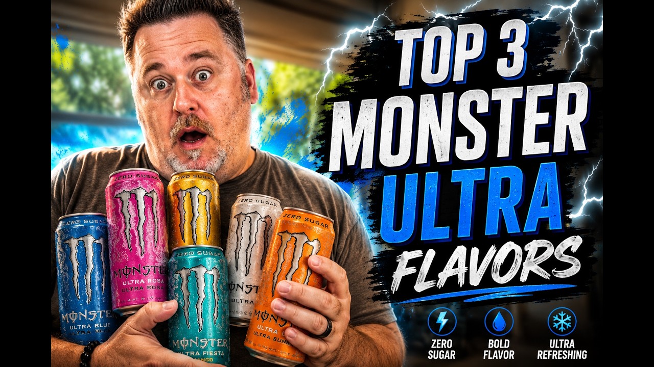 Top 3 Monster Ultra Flavors | Taste Test | Zero Sugar