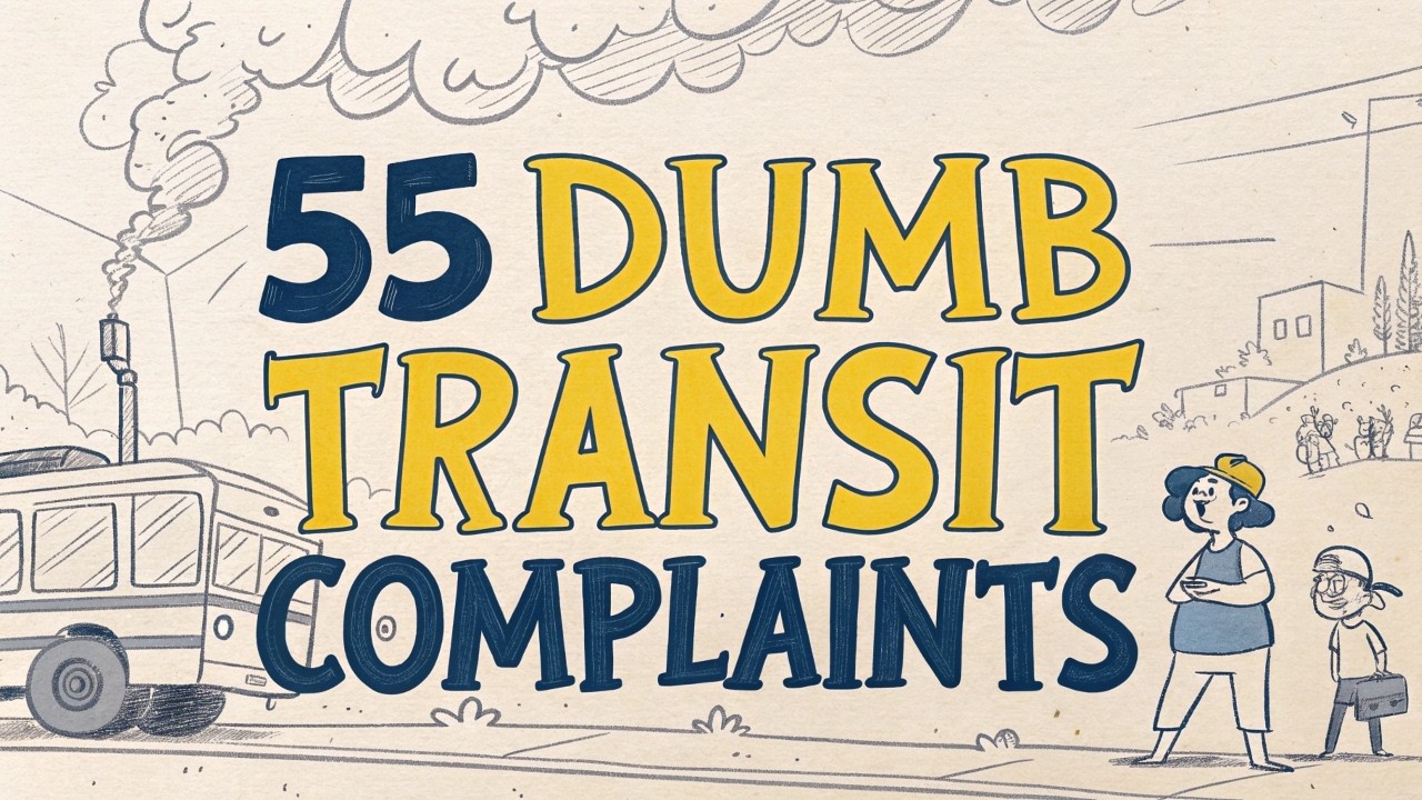 55 Dumbest Complaints About Public Transport