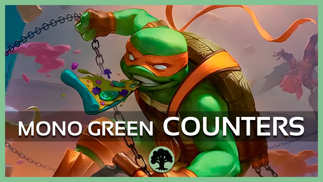 Mono Green Counters 💚 | Standard MTG Arena | Bo1 | TMNT | Michelangelo é Insano!