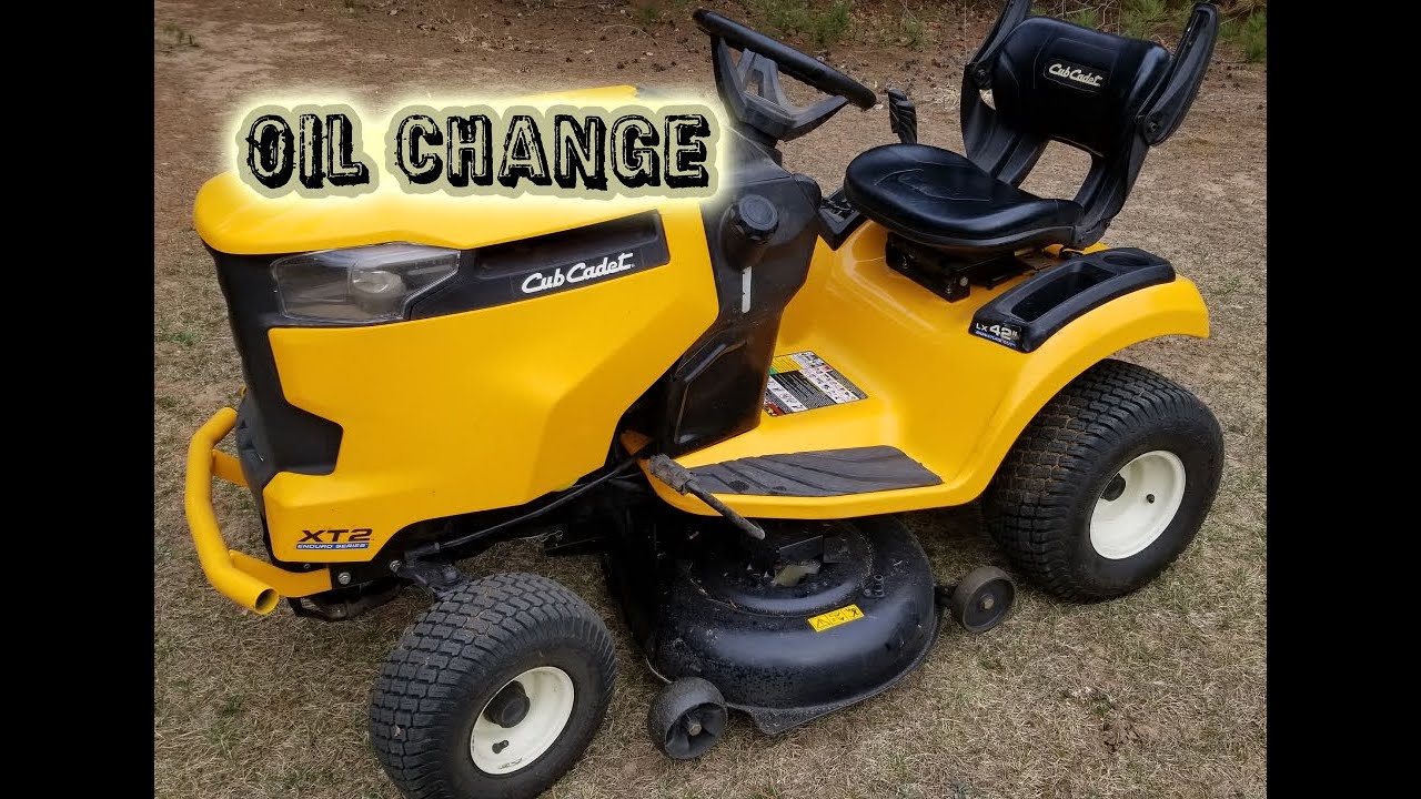CUB CADET XT2 OIL CHANGE KOHLER 7000 SERIES