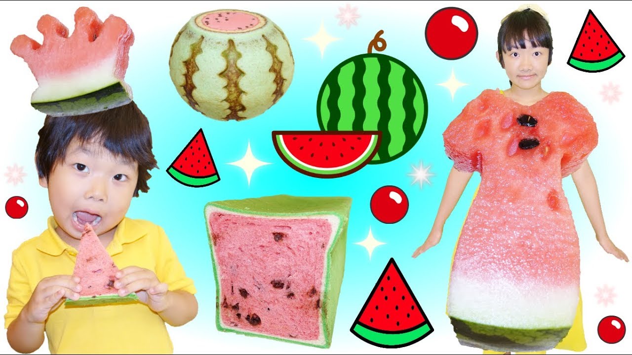 ★すいか祭り開催！「スイカドレス＆スイカパンetc…」★Watermelon dress＆bread★