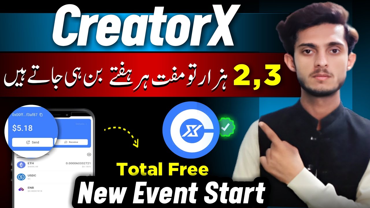 CreatorX Free Project | CreatorX Withdrawal | CreatorX App | CreatorX Web3 Project