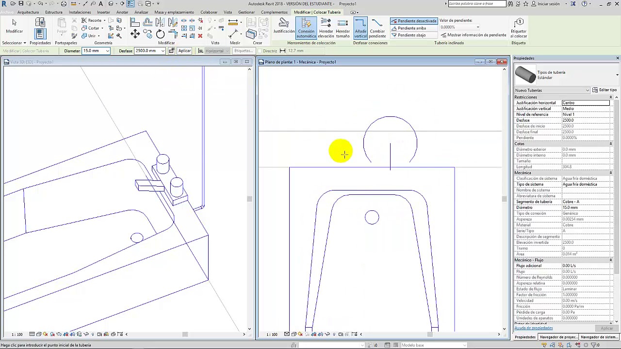 TUBERÍA VERTICAL EN REVIT MEP