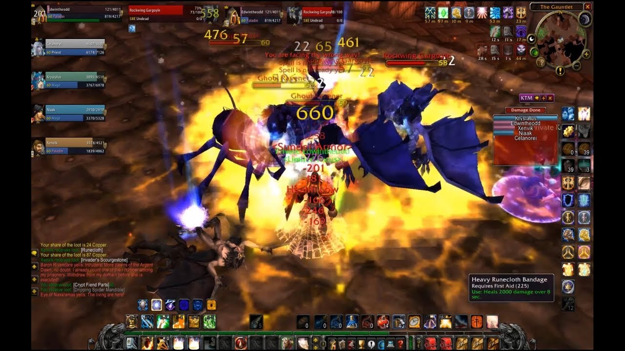 Vanilla WoW Prot Paladin | Stratholme Undead 30 Minutes Geared Group