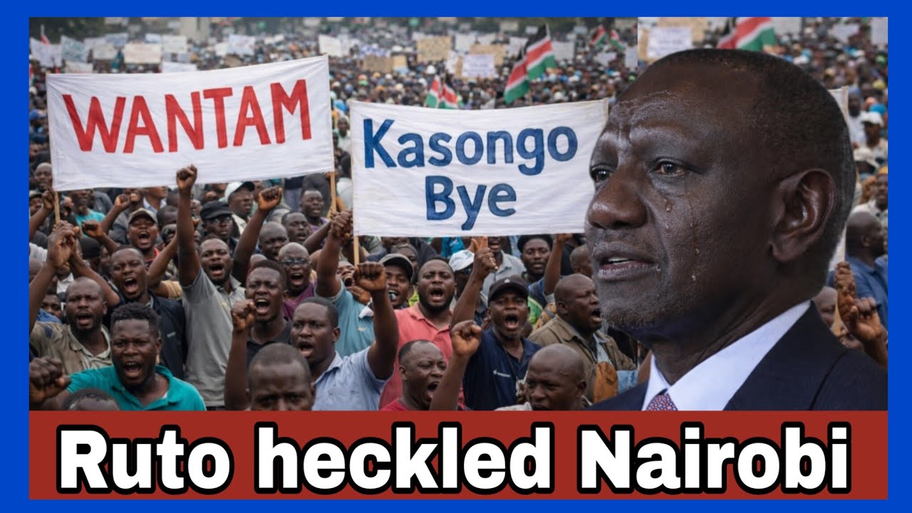 Ruto forced to cut speech Nairobi,mobilized crowd turns against him chants Kasongo bye Ruto Wantam