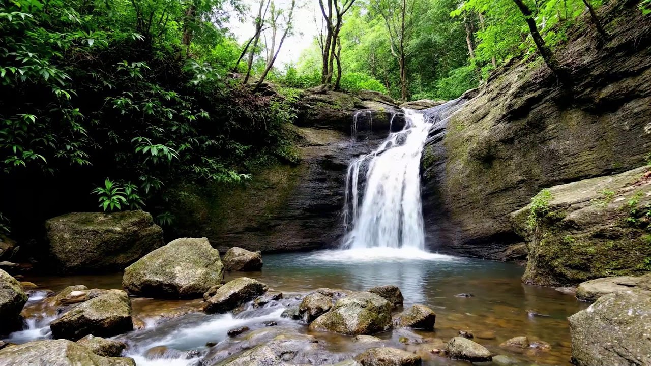 💤 12 Hours of Continuous Waterfall Sounds | Live Nature