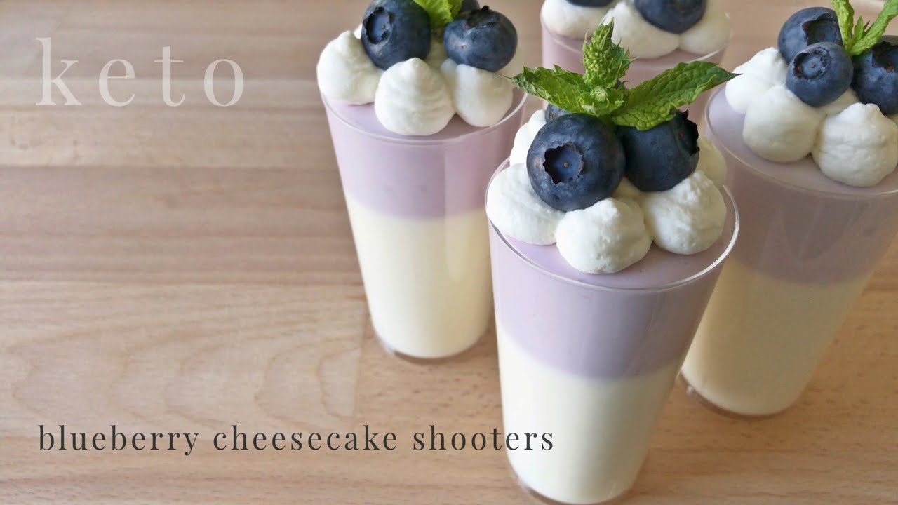 Keto Shooters | Blueberry Cheesecake