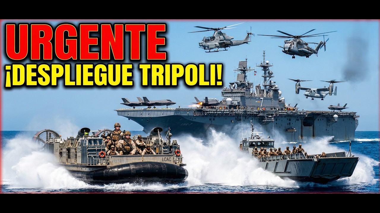 Despliegue URGENTE en USS TRIPOLI: Marines + Anfibios en Modo Respuesta Rápida (Explicación)